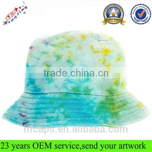 Floral Print Custom Bucket Cap/Plain Tie Dyed Bucket Hat/Cheap Wholesale Bucket Hat thumbnail-1