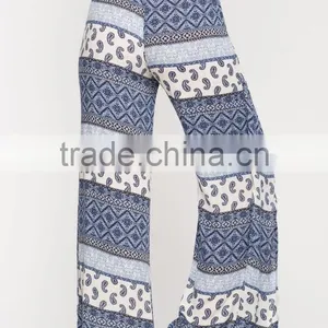 Wrap Floral Print Boho Pant New Style Latest Coat Pant Designs thumbnail-2