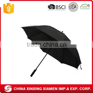 Double Layer Windproof Custom Logo Print Outdoor Promotional Glolf Umbrella thumbnail-1