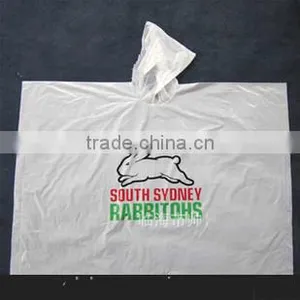 White PEVA Poncho for Walking thumbnail-1
