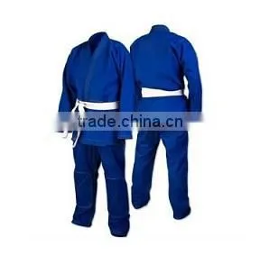 Custom Embroidery Pearl Weave Blue Brazilian Jiu Jitsu gi Koral Cut thumbnail-1