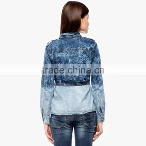 Latest New Design Two Tone Fitness With Zip Long Jacket for Women thumbnail-3