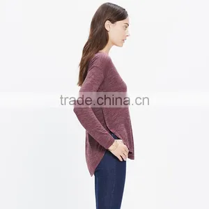 Women t Shirt That Extra-soft Feel Long-sleeve V-neck Tee thumbnail-2