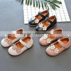 Zm35719a Autumn Wholesle Baby Shoes Children Girl Flower Leather Shoes thumbnail-2