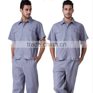 Summer Mechanic Men's Poly Cotton Twill Fabric Work Uniform thumbnail-1