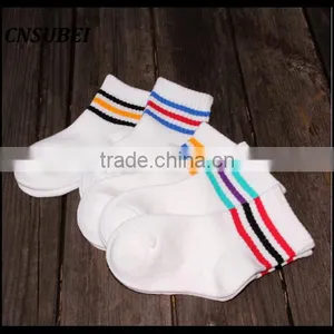 Colorful Striped Jacquard Ankle Height Children's Cartoon Tube Socks thumbnail-2