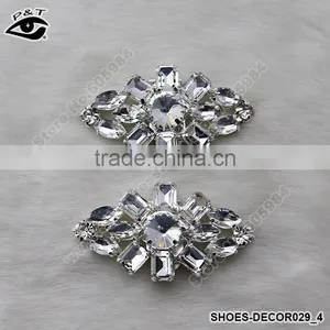 Classical Rhinestone Shoe Clip Ornament for High Heel Lady Women Shoes Accessories Crystal Clips thumbnail-1
