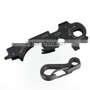 2017 New Arrival 8-in-1 Keychain Gadget Utility Key Ring EDC Multi-function Pocket Tool Survival Hot Sale thumbnail-1