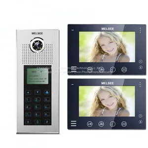 Cat5/Ethernet Cable 2 Apartments Video Door Phone With Name List Operation English/Turkish/Spanish/French Language Avail thumbnail-3