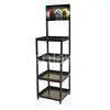 Retail Metal Display Racks Stand With 4 Fixed Shelves for Display Merchandise thumbnail-1
