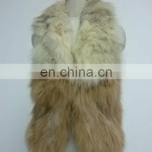 Fashion New Women's Rabbit Fur Vest thumbnail-1
