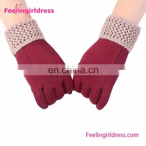Personalized Winter Velevet Gloves For Touch Screen Women Gloves thumbnail-2