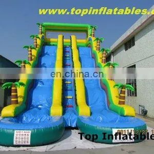 Giant Inflatable Water Slide Inflatable Big Double Line Water Slide With Pool thumbnail-1