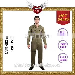 Wholesale Christmas Male Overall Clothes Top Gun Man Costumes for Adults thumbnail-1