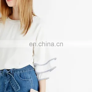Female Chiffon Floral Print Shirts Black Outdoor Clothing Shirts thumbnail-5