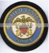 Gold Bullion Hand Embroidered Badge, Patch, Crest, Emblem thumbnail-2