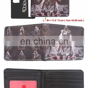 Men's Wallet Assassins Creed Logo Card Wallet Game Fashion Coin Purse Leather Wallet for Men thumbnail-2