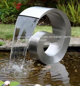 Stainless Steel Garden Water Spillway Fountain Indoor Swimming Pool Waterfall thumbnail-1