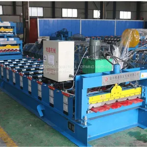 Trapezoidal Profile Roofing Iron Sheet Roofing Tile Roll Forming Equipment thumbnail-3