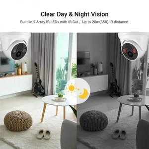 New Sell H. 265 2.0/5.0MP Two-Way Audio Home Surveillance Wireless WiFi IR Dome IP Camera From CCTV Camers Suppliers thumbnail-4