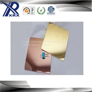 Gold Color Sand Blast Finish 201 Stainless Steel 4x8 Metal Sheet thumbnail-2