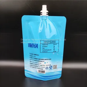 300ml Mineral Water Plastic Filling Bag China Manufacture/Herbal Tea Suction Nozzle Bag/Food Grade Material thumbnail-5