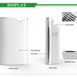 UV Air Purifier With Compact Odor Allergies Allergen Eliminator for Room, Home thumbnail-5