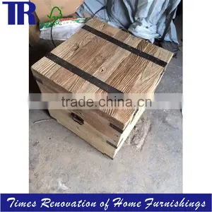 Wooden Box,square Solidwood Box,reclaimed Timber Box thumbnail-1