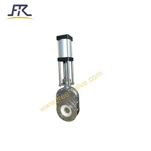 Anti Corrosive and Abrasive Type Pneumatic Ceramic Double Disc Gate Valve thumbnail-2