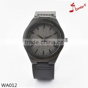 Original Design Luxury Ebony Blackwood Wooden Watch Pure Time Wrist Watch Women thumbnail-1