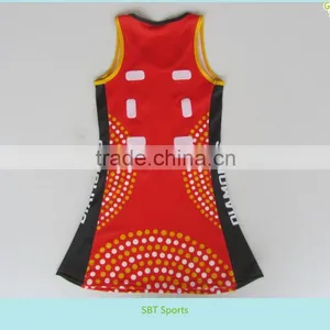 Customized Colorful Sublimation Netball Dress thumbnail-2