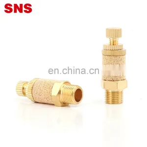 SNS PSB Series Factory Air Brass Silencer Pneumatic Muffler Fitting Silencers thumbnail-1