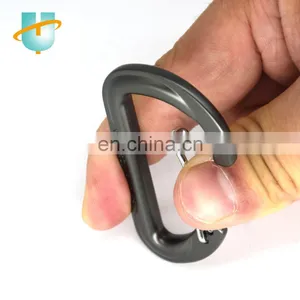 Colorful 58mm D Shape Aluminum Carabiner Clip Keychain Climbing Rock Climbing Carabiner for Camping Hiking Outdoor thumbnail-3