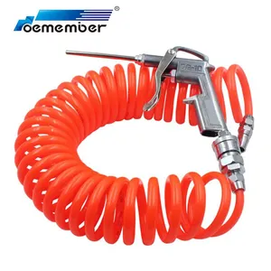 Pneumatic Spring PU Air Brake Hose High Pressure Spiral Trailer Air Brake Coil Hose With Blow Gun thumbnail-1