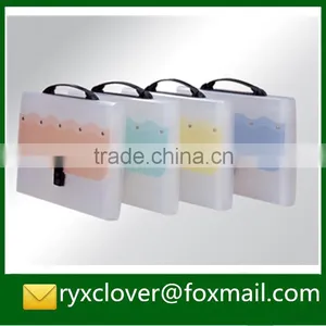Expanding Handle Carrying Plastic Folders With 12 Pockets thumbnail-6