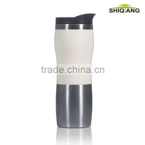 420ml Double Wall Wave Shape Stainless Steel Travel Thermal Mugs thumbnail-1