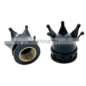 New Royal Crown Valve Stem Caps Universal Tire Wheel Valve Caps for Car, Motorcycle ,Bike and Bicycle thumbnail-3