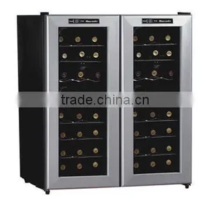 FUXIN:JC-140A ..Two Door & Dual Zone Thermoelectric Wine Cooler; thumbnail-1