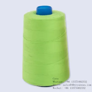 Supply Of Polyester Sewing Thread 40/2 5000yds Dyed Spun For Circular Knitting thumbnail-1