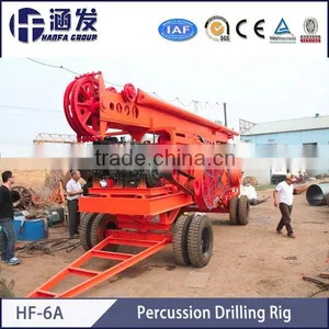 HF-6A Percussion Engineer Borehole Drilling Rig , Piling Rig thumbnail-1