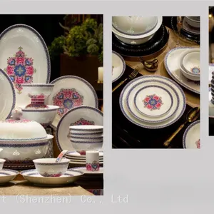 Jingdezhen High-temperature Exquisite Porcelain Tableware Set From Boutique Gift thumbnail-1