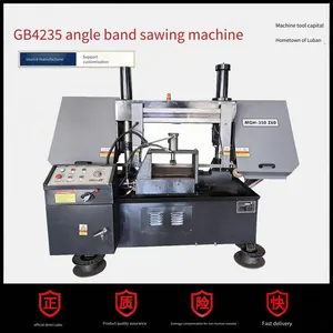 the Capital of Machine Tools, Semi-automatic Horizontal Metal Band Sawing Machine Gb4235, Angle Band Sawing Machine, Rebar Saw, Scissor Saw thumbnail-1