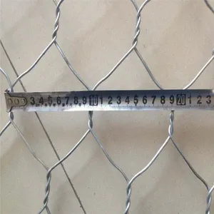 Erosion Control Gabion With Hexagonal Mesh - Galvanized or PVC Coated thumbnail-1