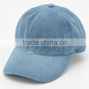 Custom 100% Denim Baseball Cap thumbnail-3