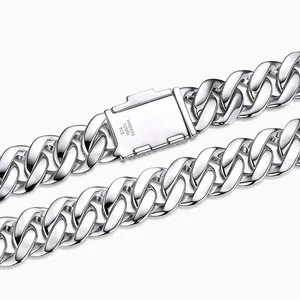 Shining Star Jewelry 8mm 10mm 12mm 14mm Moissanite Miami Cuban Link Chain thumbnail-2