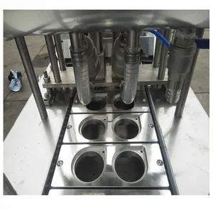Automatic Fruit Pulp Juice Pudding Cup Filling Machine Jelly Plastic Cup Filling Sealing Machine thumbnail-2