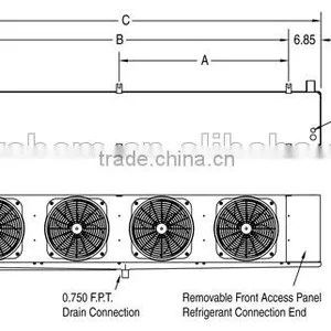 Air Cooled Refrigeration Coils With Electric Heater thumbnail-5