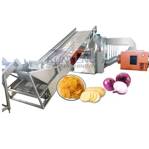 Stainless Automatic High Capacity 4 Layers Mesh Belt Potato Chips Cassava Dryer Professional Onion Drying Machine EPC thumbnail-1