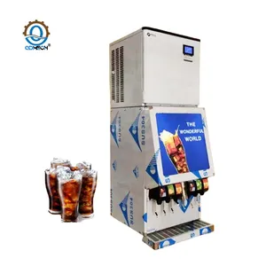 BB-4-1 Commercial Carbonated Beverage Machine With Ice Dispenser 6 Valve Soda Fountain Machine for Fast Food Restaurant thumbnail-1