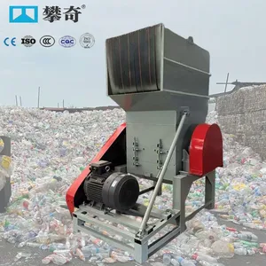 Plastic Crusher for Recycling Pet Bottles PP PVC Pipes Woven Bags thumbnail-1